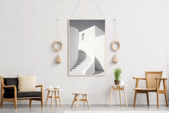 White Walkway Arch Wall Art