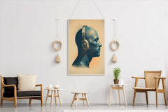 Thinking While Listening To Music Wall Art