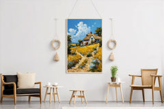 Painting Dirt Road In The Field Wall Art