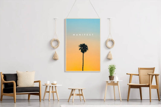 Manifest - Palm Tree Wall Art - beink online art store