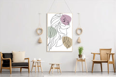 Woman With Long Hair Wall Art