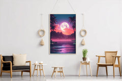 Pink Beach In The Moon - beink online art store