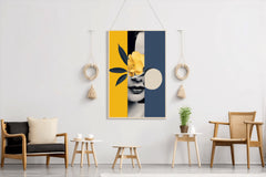 Modern Lady With Flower Abstract Wall Art