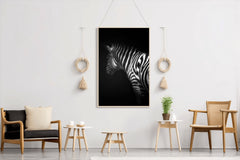 Zebra Black & White Wall Art