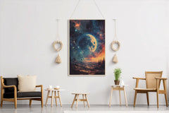 Deep space background illustration wall art