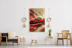 Red Ferrari F8 Wall Art