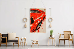 Rear View Ferrari458 Wall Art