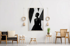 Black-White Portrait Of African Woman Wall Art