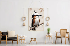 Watercolor Kingfisher Bird Wall Art