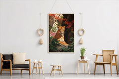 Watercolor Painting of Tiger Wall Art