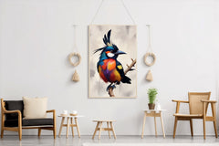 Watercolor Kingfisher Bird Wall Art