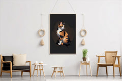 Calico Cat Animal Wall Art