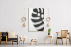 Zebra Footprint Black & White Wall Art