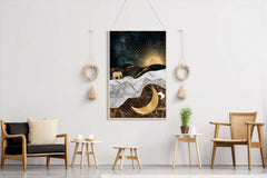 Lunar Sunrise Modern Wall Art