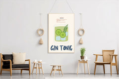 Gin and Tonic Cocktail Wall Art