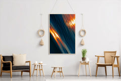 Stripe Shinny Lines Abstract Wall Art