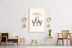 Different Sizes of Drinking Cups Wall Art