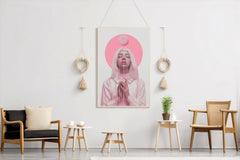 Lady in Pink Modern Wall Art