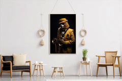 Bear Violinist Wall Art