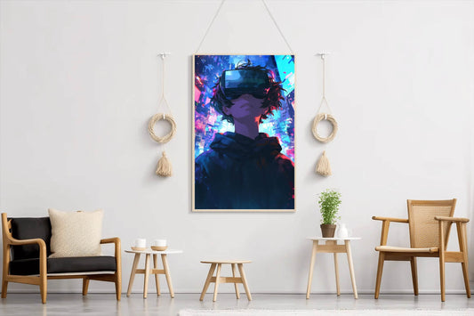 Anime character Using VR Wall Art - beink online art store