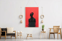 Painting Of Person Drowned In Blood Wall Art