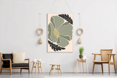 Giant Ivy Flower Painting Wall Art - beink online art store