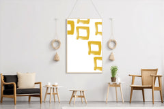 Painting Yellow Cubes Wall Art