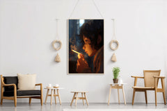 Anime Style Character With Cigarette  Wall Art