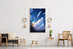 Anime Style Clouds  Wall Art