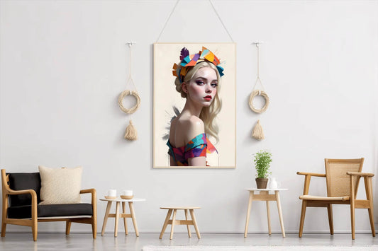 Girl with Blonde Hair Wall Art - beink online art store