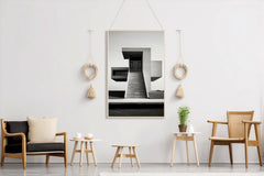 House Black And White Wall Art