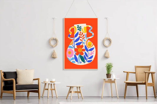 Painting a Jar With a Design Wall Art - beink online art store