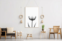 Tulip Black & White Wall Art