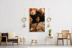 A Woman Among Flowers Wall Art