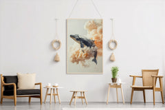 Fantasy Whale in the Sky Animal Wall Art