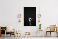 Northern Giraffe Black & White Wall Art