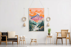 Sunset Serendipity in Mountains Wall Art