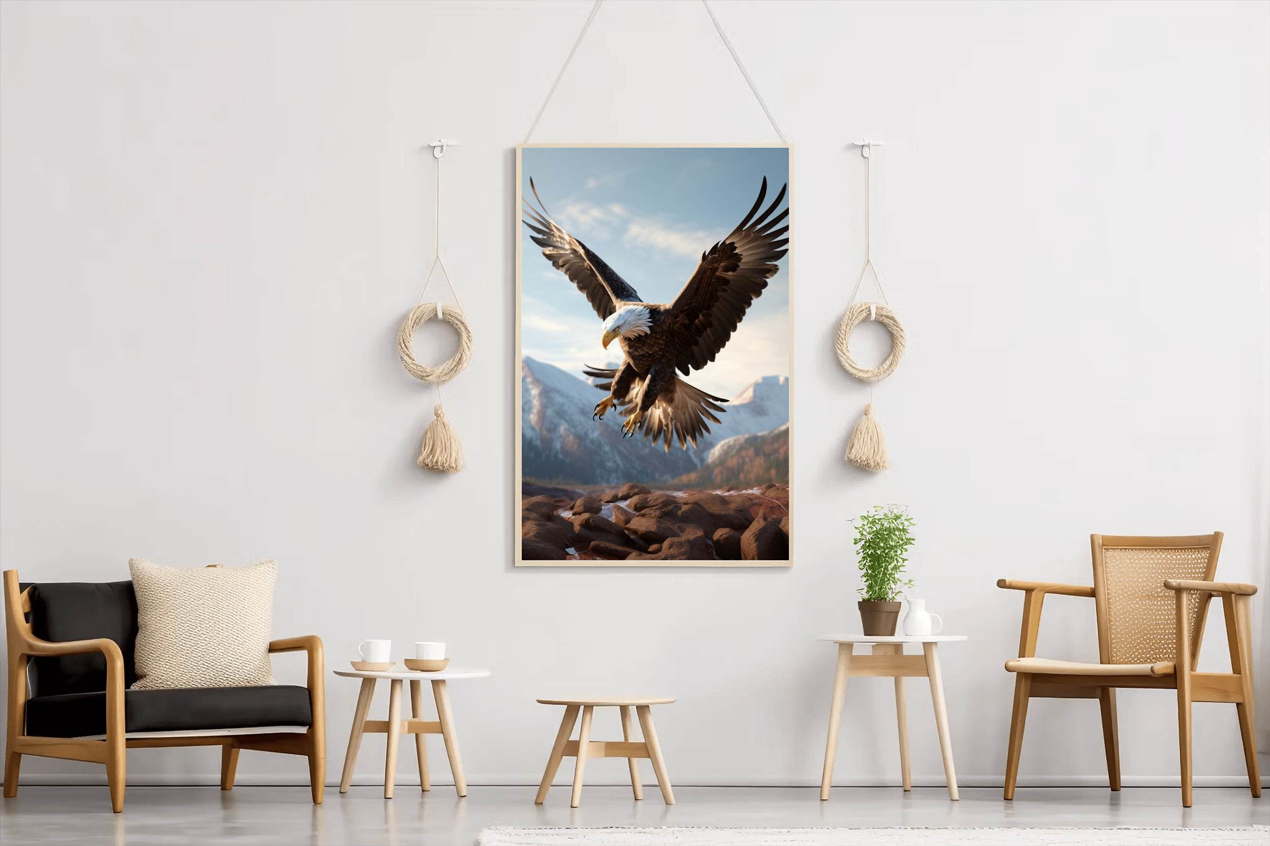 Bald Eagle Wild View Wall Art - beink online art store