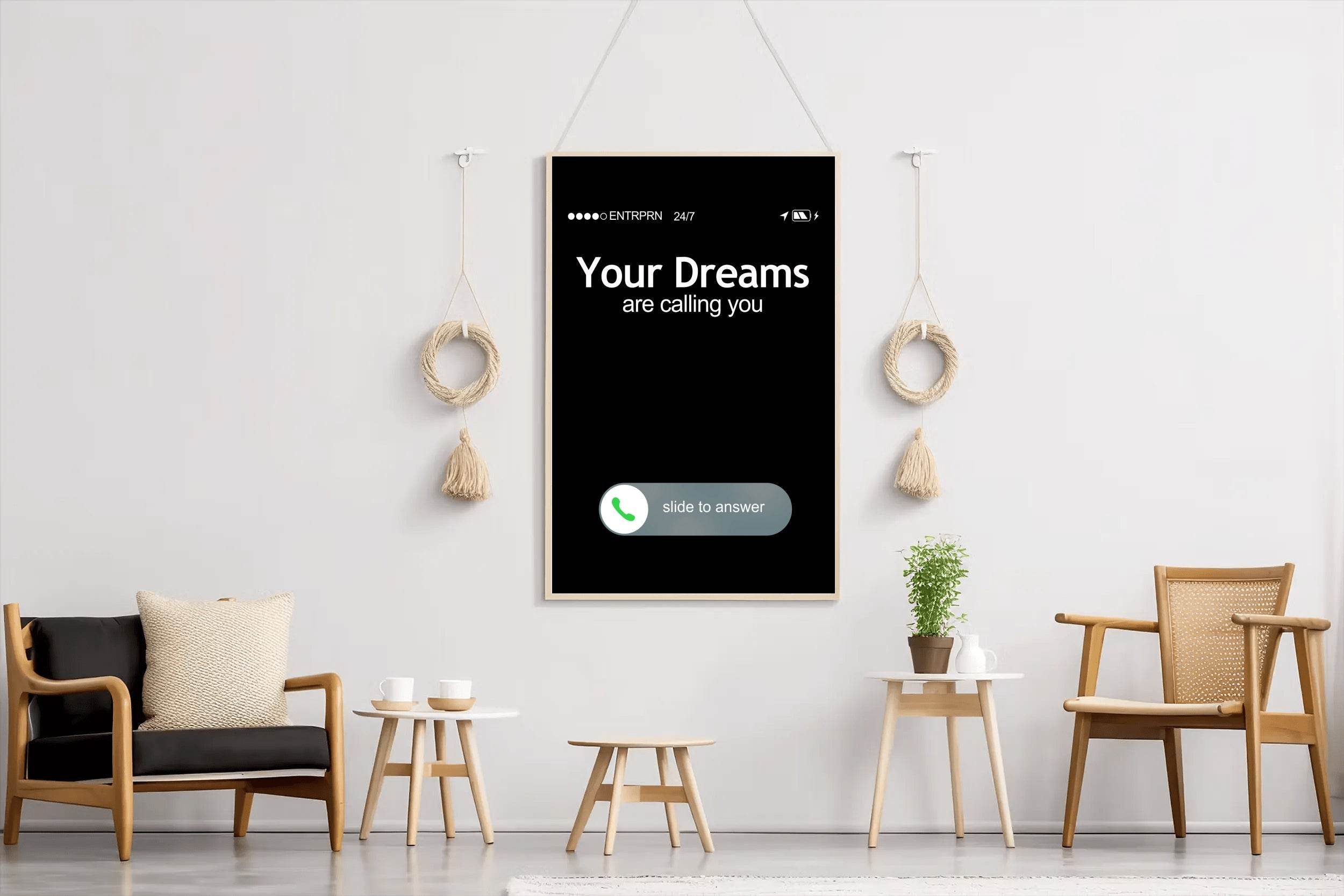 Your Dreams are Calling You Wall Art - beink online art store