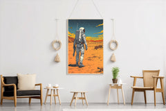 Adventure in Space Astronauts on Desert Planet Artwork - beink online art store