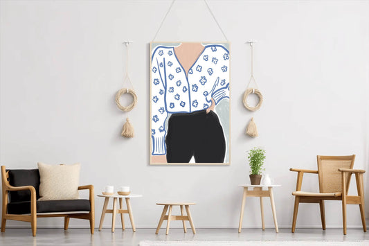 Classic Women Dress Painting Wall Art - beink online art store