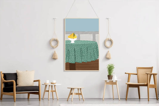 Lemon On The Table Wall Art - beink online art store
