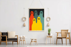 Ghostly Gathering - Haunting Appearance of the Figures Wall Art