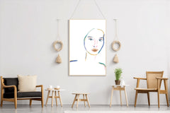 The Woman Pale Face Wall Art