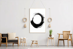 Black Inked Circle Modern Wall Art