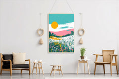 Vibrant Meadow Modern Wall Art