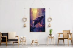 Whale in the Sky Animal Wall Art