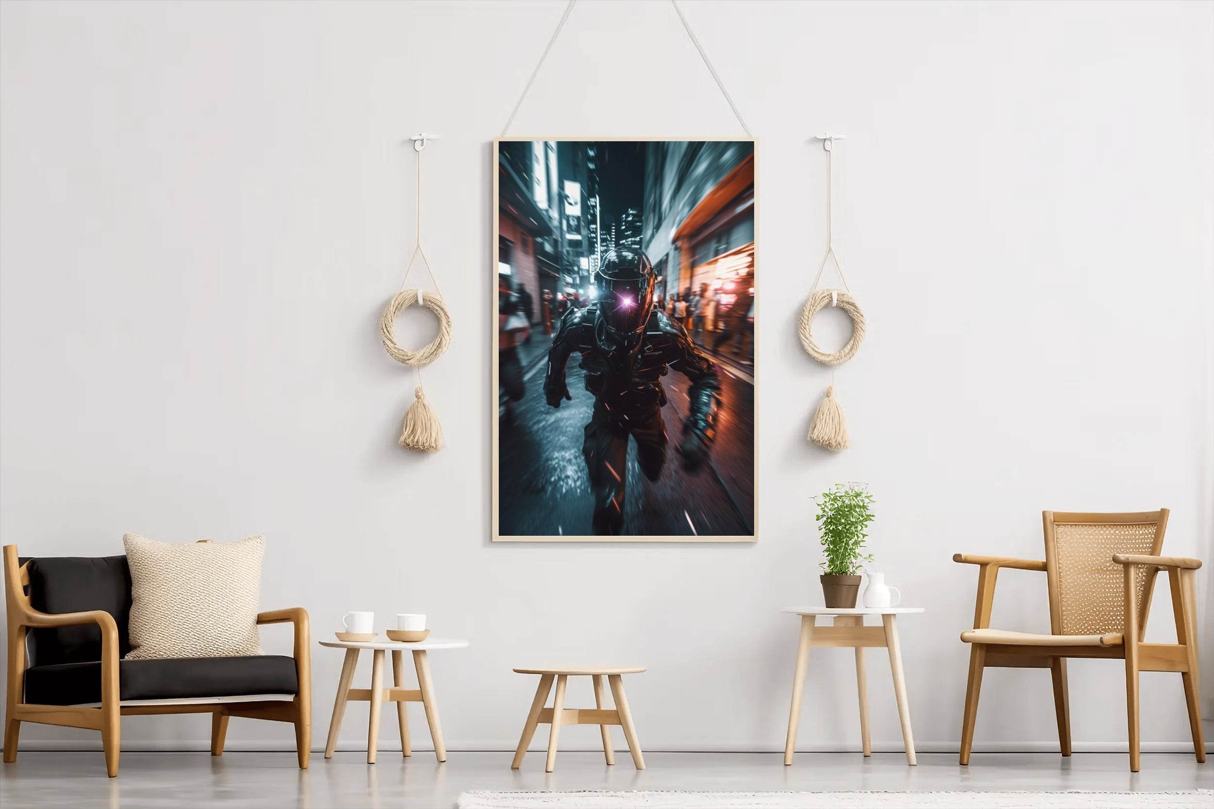 Cyberpunk Robot Vigilum Wall Art - beink online art store