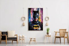 Painting of Batman-The iconic DC Comics Superhero