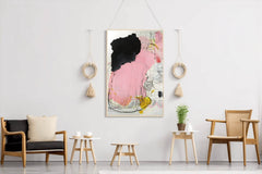 Pink and Black Chaos Modern Wall Art - beink online art store